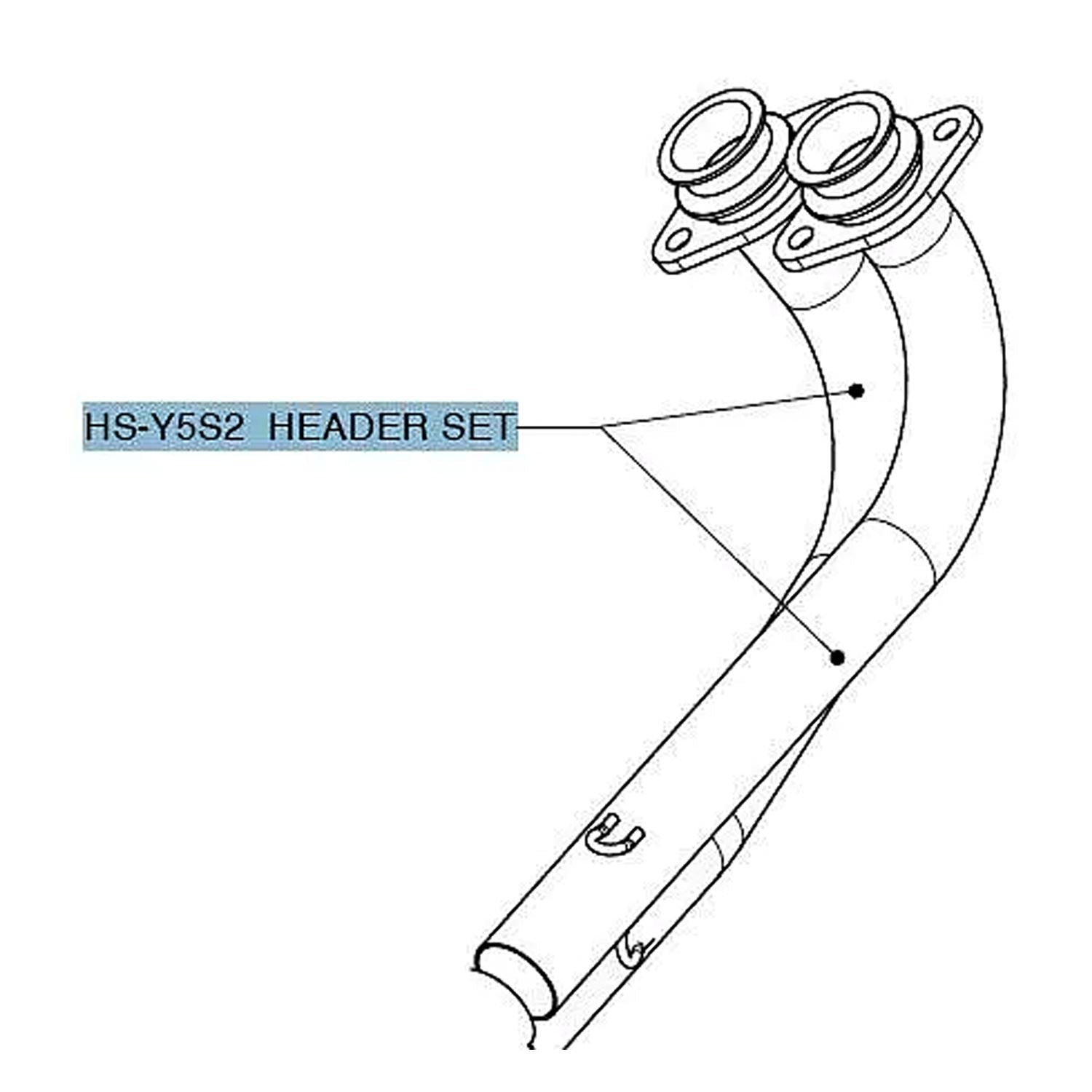 Akrapovic Stainless Steel Exhaust Header Pipe For Yamaha XP 500 T-Max ABS T-Max 2008-2011